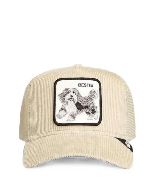 Goorin Bros Natural Goorin Corduroy-Panelled Trucker Cap for men