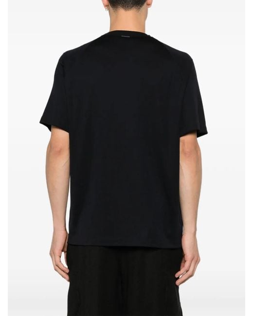 Zegna Black Crew-Neck Short-Sleeve T-Shirt for men
