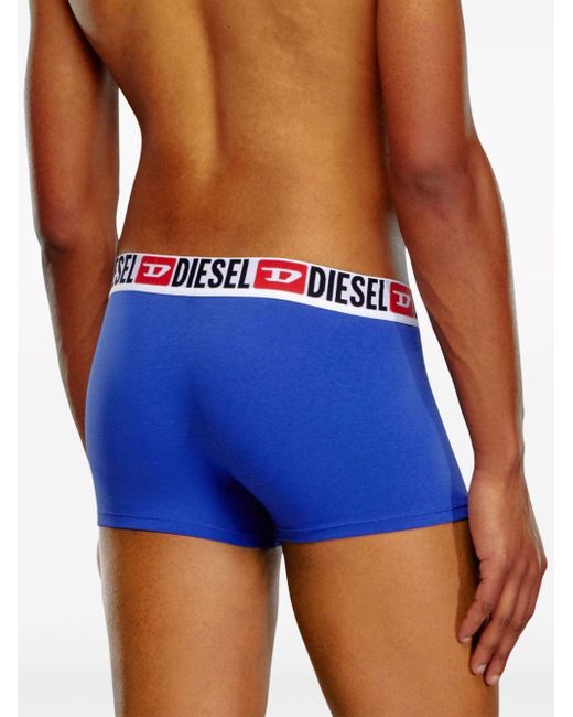 DIESEL Red Cotton Boxer Briefs (pack Of Five) for men