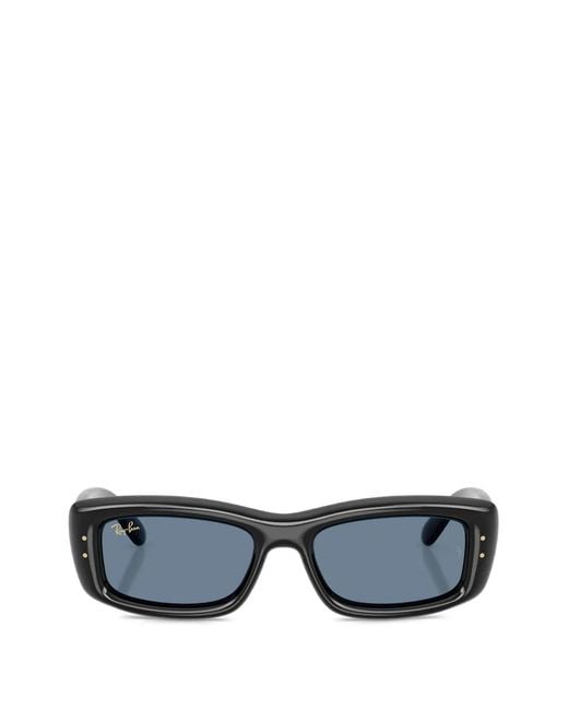 Ray-Ban Blue Rectangle-Frame Sunglasses