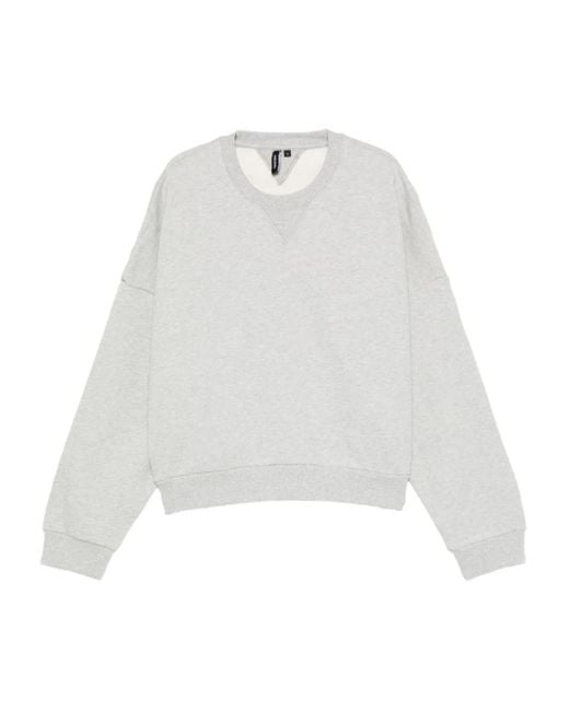 Entire studios White Crew-Neck Cotton Sweatshirt