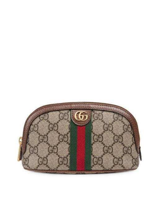 Gucci Ophidia GG Makeup Bag in Gray | Lyst