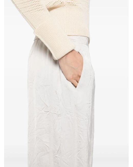 Transit White Wide-Leg Trousers