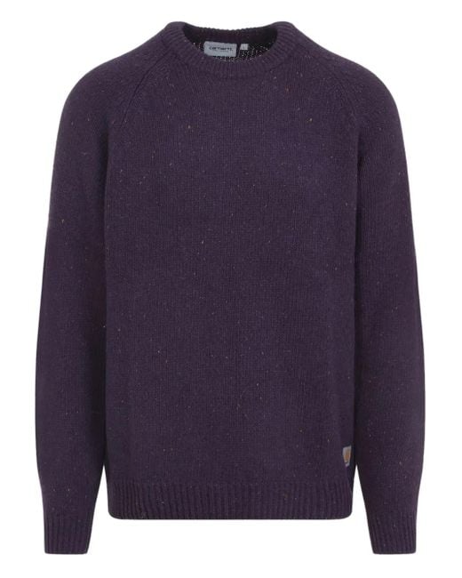 メンズ Carhartt ラグランスリーブ セーター Blue