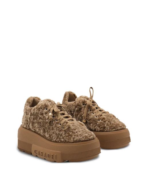 Casadei プラットフォーム スニーカー Brown