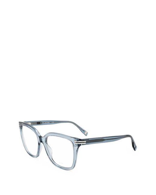 Marc Jacobs White Square-Frame Glasses