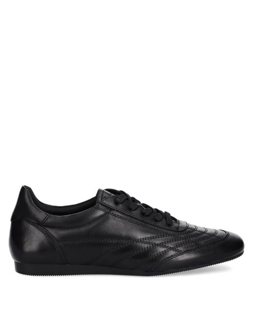 Vagabond Black Hillary Lace-Up Leather Sneakers