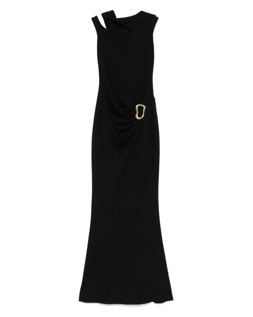 MOOS STUDIO Black Maxikleid Mit Cut-Outs
