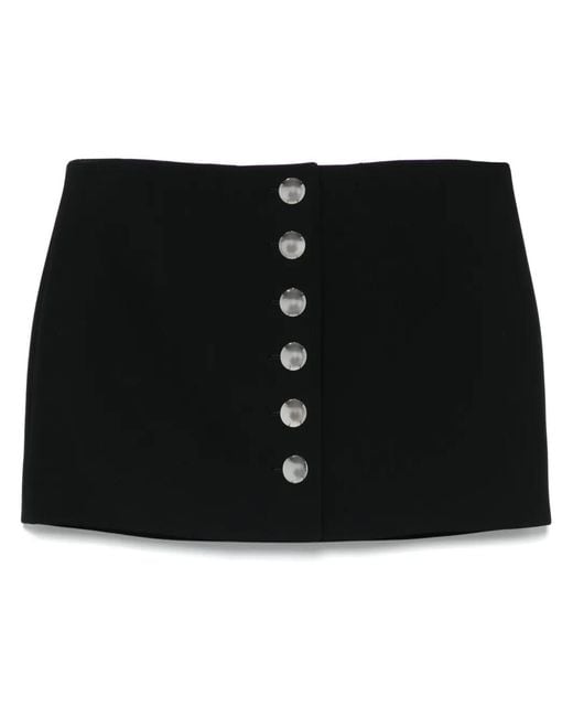 Khaite Black Jaxon Miniskirt