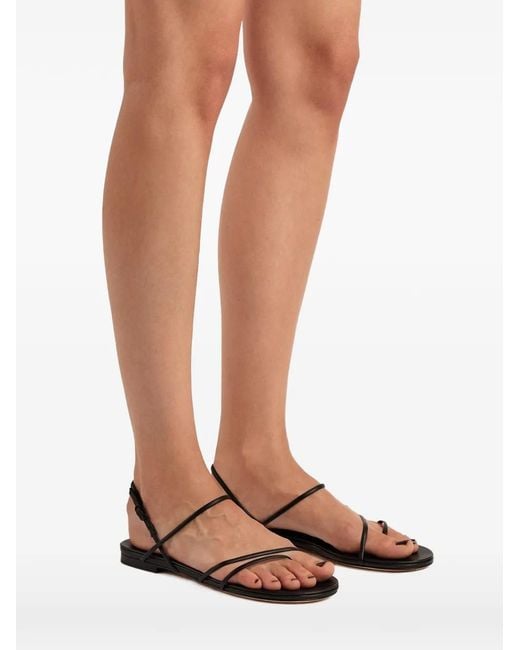 STUDIO AMELIA Black Helix Multi-Strap Sandals