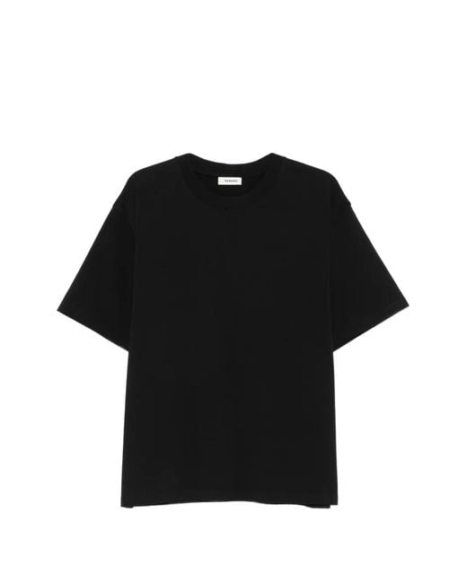 Sandro Black Oversized-Fit Short-Sleeve T-Shirt for men