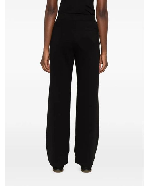 Max Mara Black Smmbali Logo-Drawstring Track Pants
