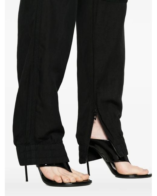 DIESEL Black Zip-Pocket Trousers