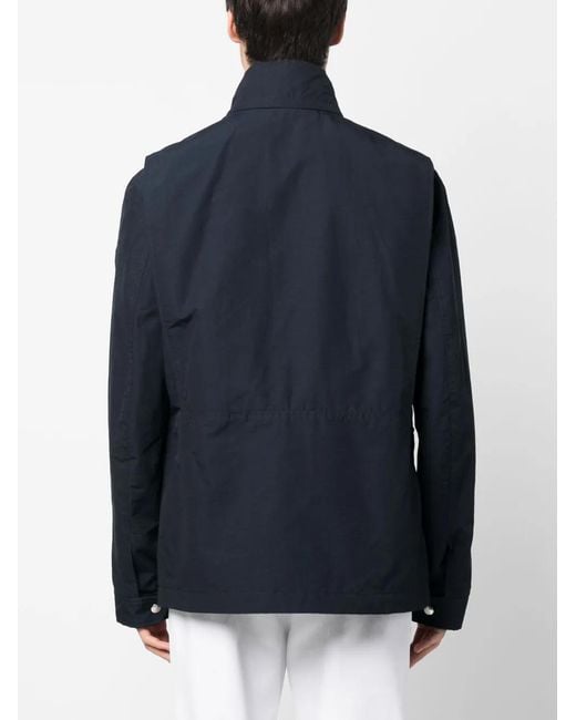 Woolrich Blue Cruiser Field Zip-Up Jacket for men