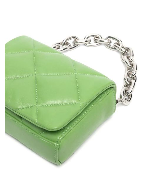 Stand Studio Green Hestia Quilted Shoulder Bag