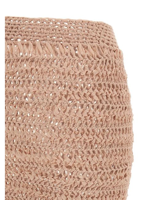 ALLIS BEACHWEAR Natural Emma Semi-Transparent Skirt