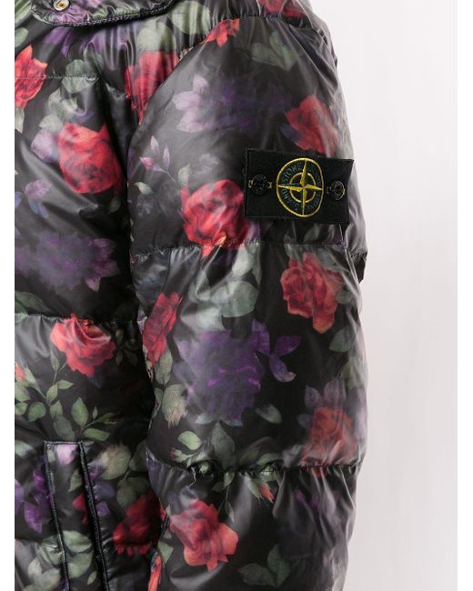 Supreme X Stone Island Puffer Jacket In Black For Men Lyst