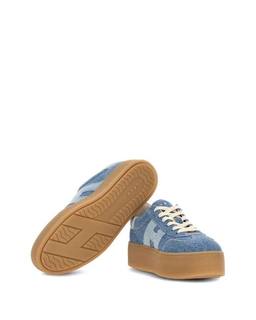 Hogan Blue Cool Platform Sneakers