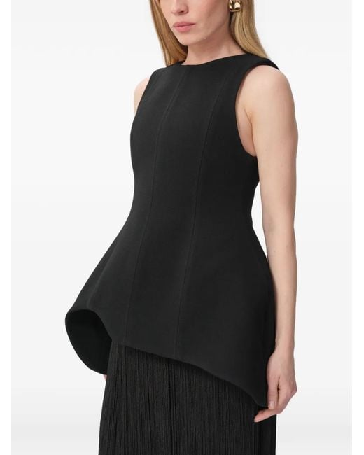 Concepto Black Lumen Asymmetrical Blouse