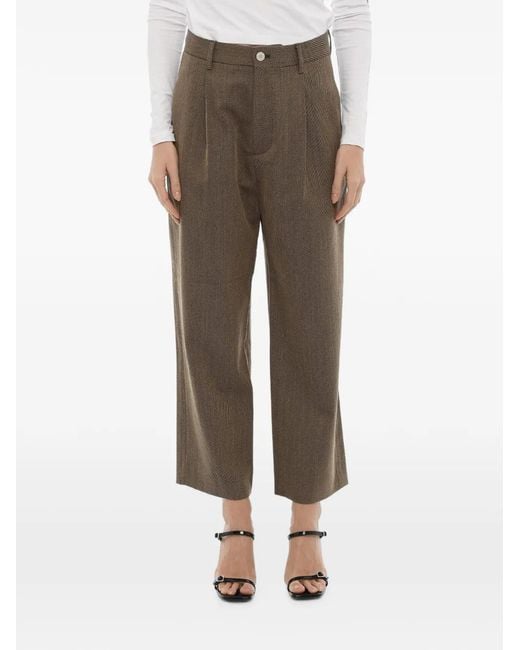 Sibel Saral Gray Pleated Trousers