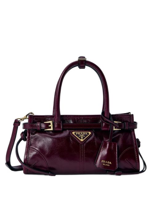 Prada Purple Bonnie Leather Mini-Bag