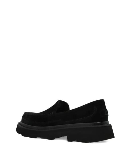 メンズ Ugg Ascot プラットフォーム スエードローファー Black