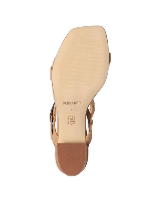 Bernardo Natural Jinji Buckle Strap Sandals