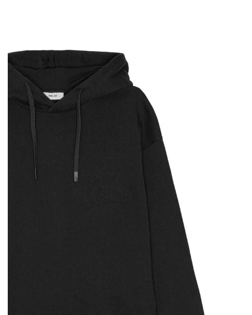 NN07 Black Basic Hoodie for men