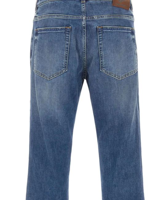 Re-hash Blue Archie Washed-Finish Jeans for men