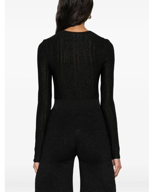 ANDREADAMO Black Wet Bodysuit