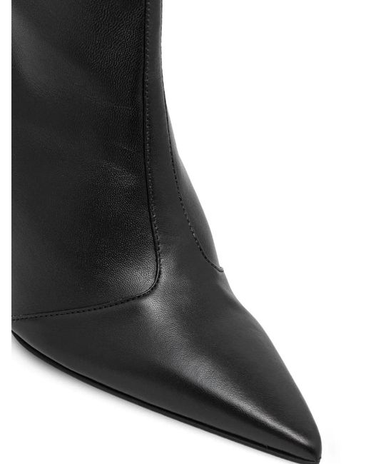 Furla Black Strap Pointed Boots