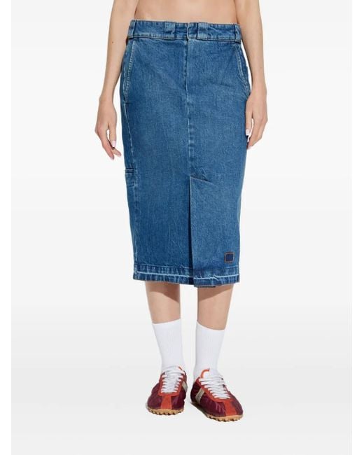 Maison Margiela Blue Welt-Pocket Denim Skirt