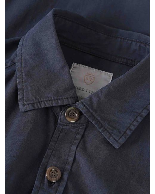 richard j. brown Blue Buttoned Pocket Jacket for men