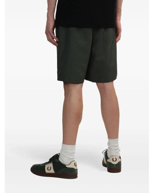 Short À Logo Brodé Fred Perry pour homme en coloris Black