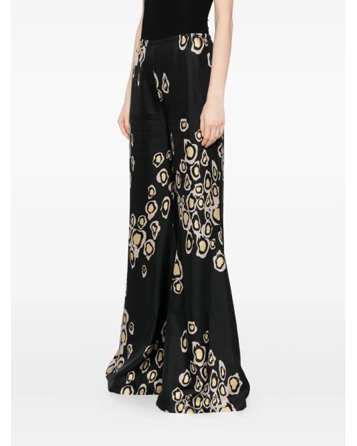 Cynthia Rowley Black Amalfi Flared Trousers