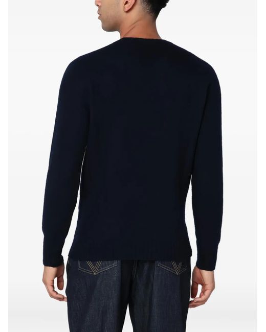 Drumohr Blue Crew-Neck Sweater for men
