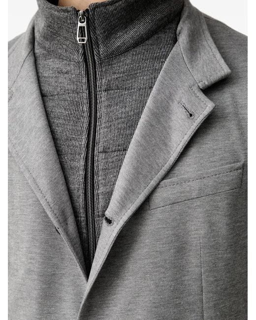 Joop! Gray Layered Single-Breasted Blazer for men
