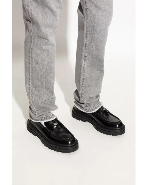 Versace Black Shoes Type Loafers for men