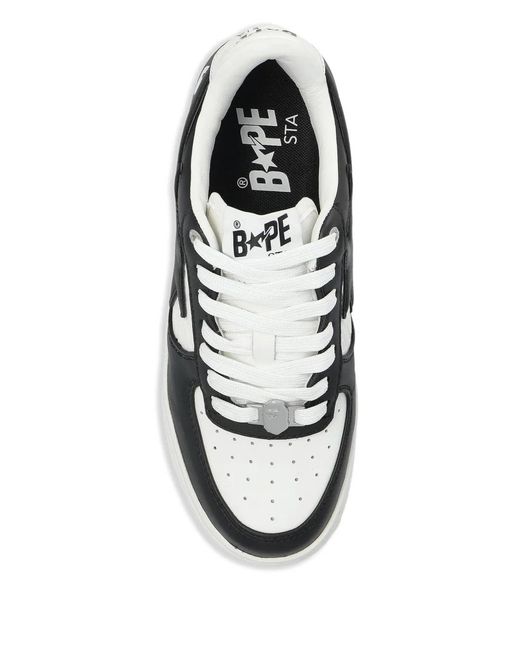 A Bathing Ape Black Star Patch Low-Top Sneakers for men