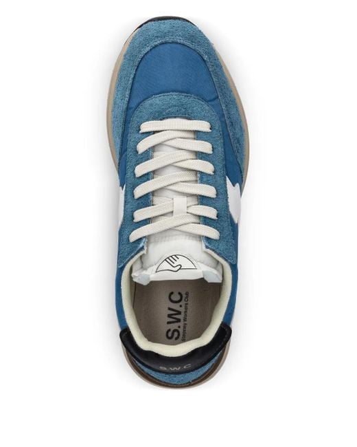 Stepney Workers Club Blue Osier S-Strike Panelled Sneakers for men