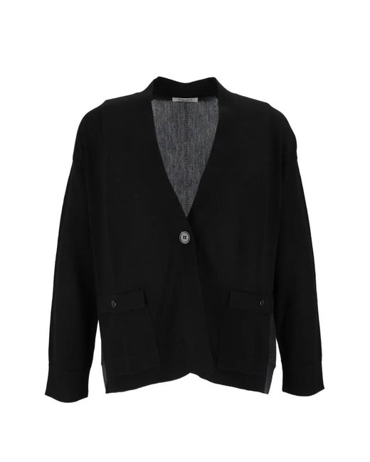 Kangra Black Colour-Block Pocket Jacket