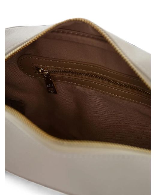 Love Moschino Natural Logo-Plaque Cross Body Bag