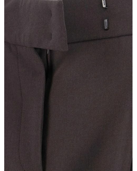 Giorgio Armani Gray Hose mit Falten