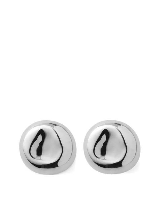 Eliou White Lija Stud Earrings
