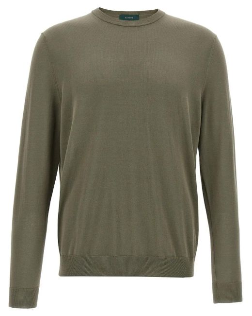 Pull En Coton Zanone pour homme en coloris Green