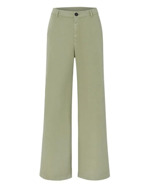 Forte_forte Green Patch-Pocket Trousers