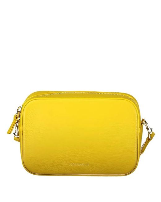 Coccinelle Yellow Sac À Bandoulière Arlettis En Cuir