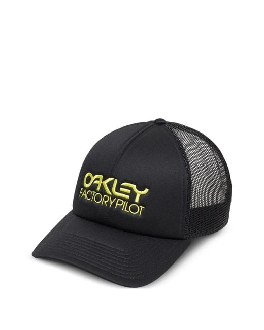 Oakley Black Factory Pilot Mesh-Panel Trucker Hat