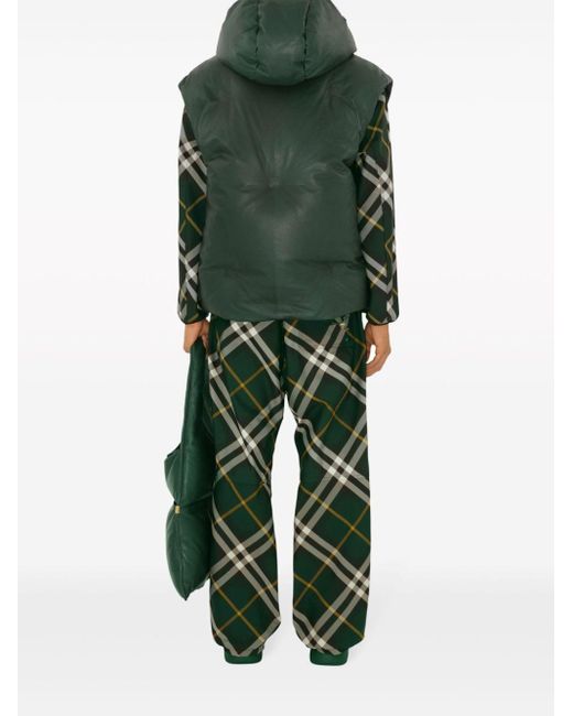 Pantalon ample à carreaux Burberry pour homme en coloris Green