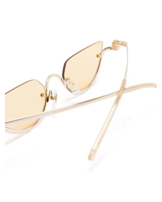 Gucci Natural Cat-Eye Frame Sunglasses